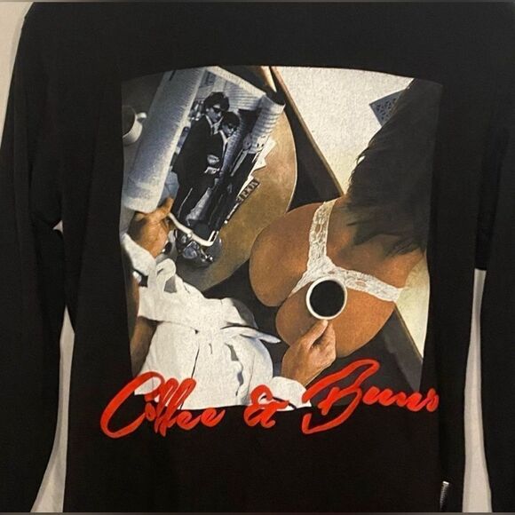 Hard Ten ‘Coffee & Buns’ T-shirt Size L - Picture 2 of 4